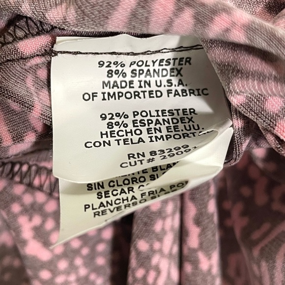 Tiana B. Brown and Pink Stretchy Lightweight Sleeveless MIDI Dress Size XL. - Picture 5 of 5